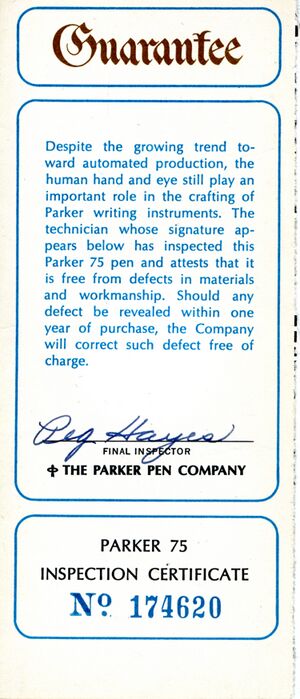 File:196x-Parker-75-Booklet-Warranty-Rear.jpg